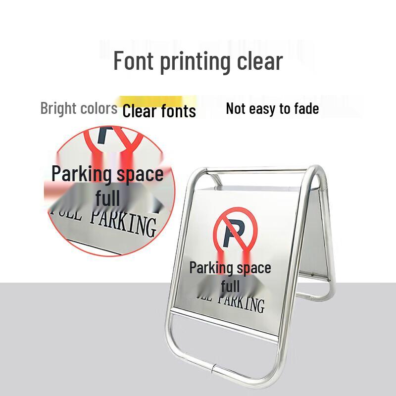Stainless Steel A-Frame Warning Sign