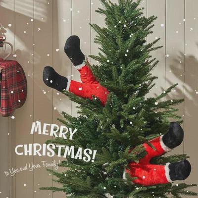 Decorazioni per Albero di Natale Gamba di Elfo: Simpatiche Decorazioni Festive e Pendenti da Finestra