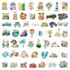 50PCS Outdoor Travel Scenery Sticker Graffiti Cell Phone Helmet Water Cup Car DIY Waterproof PVC Handbook Play Reward Stickers