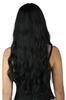 California Costumes Traditional Gothic Wavy Costume Wig with Bangs, Black, One Size for Adults, 7025-159