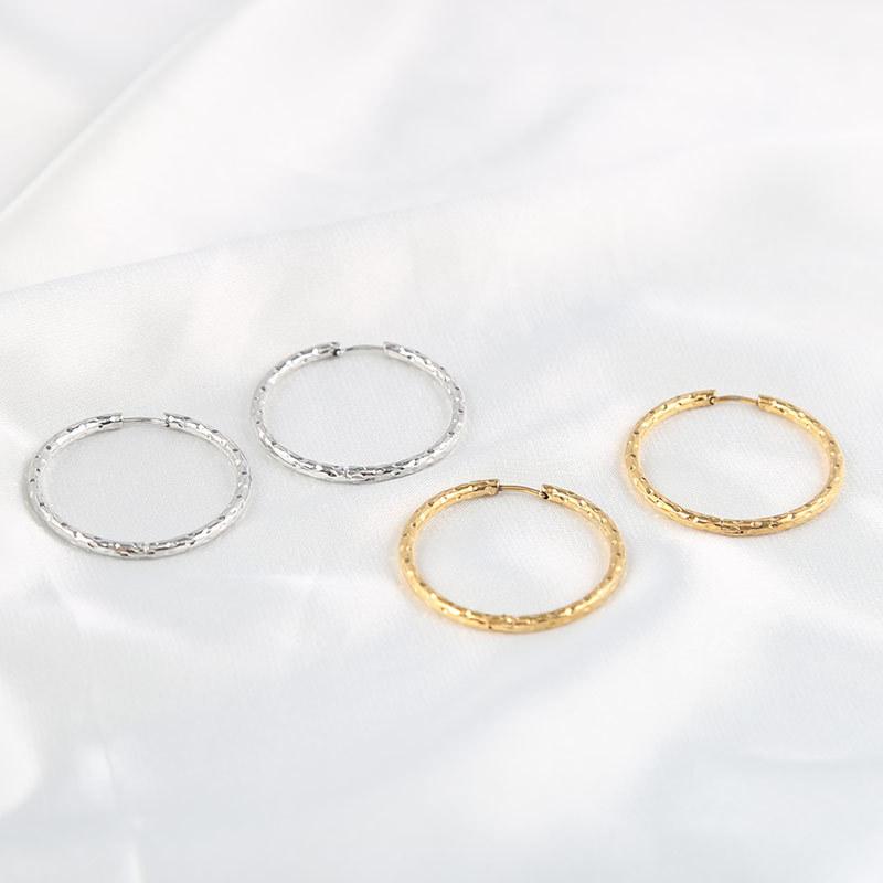 Wind Retro Round Earrings Temperament Simple Cold Wind Niche Design Earrings