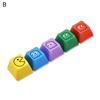 5Pcs Keycaps Comfortable Non-fading Indeformable Replacement Wear-resistant Ergonomic PBT Gaming Keyboard Key Cap
