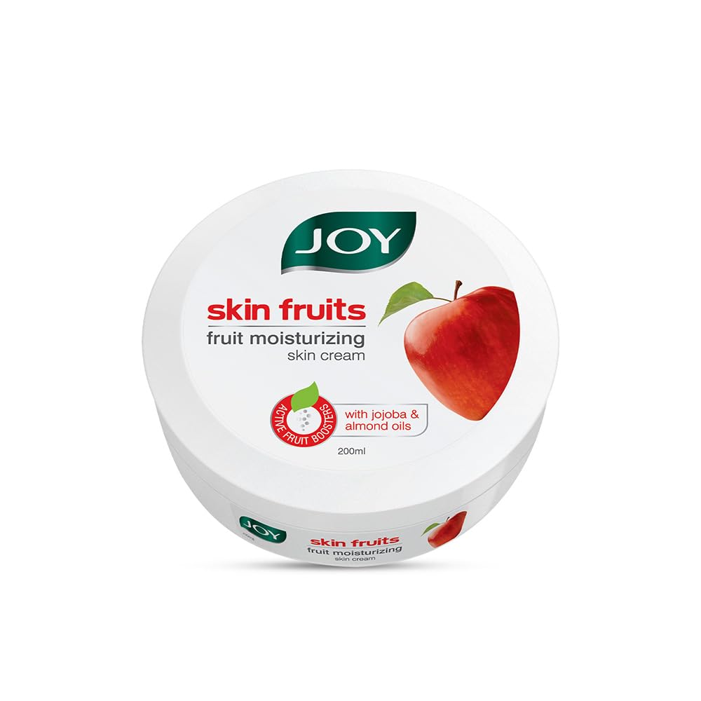 JOY Skin Fruits Feuchtigkeitsspendende Kaltcreme 200ml Mit Apfel Jojoba Mandelöl Für Gesicht Hände Körper