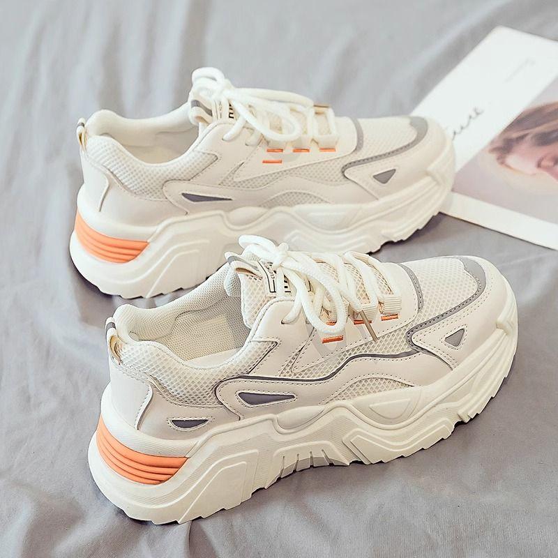 Thick Platform Mesh Upper Breathable Running Sports Shoes for Men High Quality Outdoor Low Price Designer Gym Man Casual Sneaker