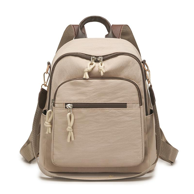 Lightweight Nylon Backpack for Women – Compact & Stylish Daypack with Multiple Pockets, Perfect for Travel, School, Work, and Daily Use