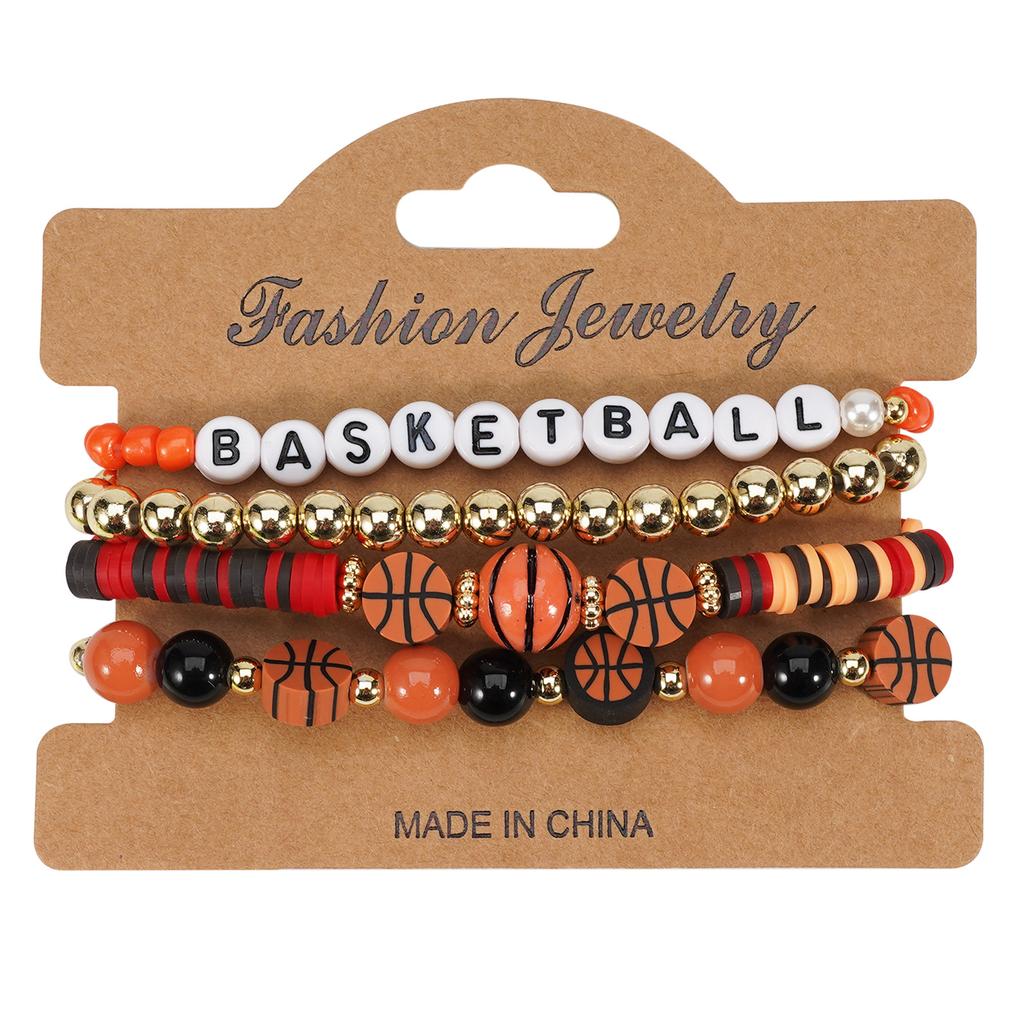 JYL TS Bracelet Bohemian Sports  Ball Beads Enhances Passion