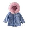 Jeansjacke für Mädchen, Kleinkinder, Kinder, Winter-Oberbekleidung, modische Outfits, Kinderjacke, Mädchenmäntel, Kinderkleidung