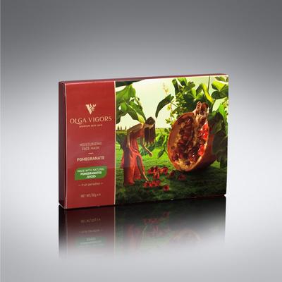 Moisturizing Face Mask Pomegranate 4 Pcs