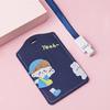 Card Pouch Convenient Cartoon Design Cute Multifunctional Bus Card Protector with Lanyard