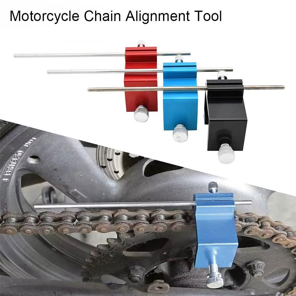 1Pcs Quick Accurate Motorcycle Chain Alignment Tool  For Motocross ATV Bike Sprocket Sport Dirt Bike