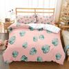 High-quality Bedding Set Green Leaves Rainforest Duvet Cover Set Pillowcases Beddings Home Housse De Couette 220x240 King Queen