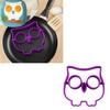 Premium Quality Silicone Funny Owl Mould Egg Rings Cooking Shaper For Perfect Breakfasts
