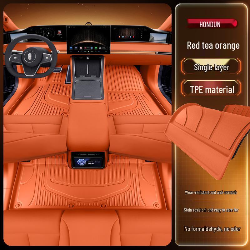 2026 Hongqi S9 TPE Floor Mats: Full Set Interior Carpet for Five Seats
