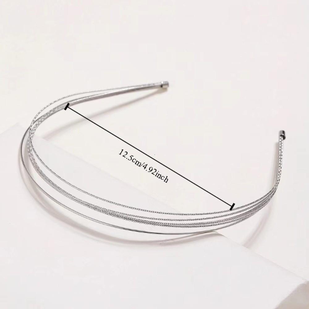 Adjustable Thin Headbands Metal Head Hoop Elegant Hair Band Girls