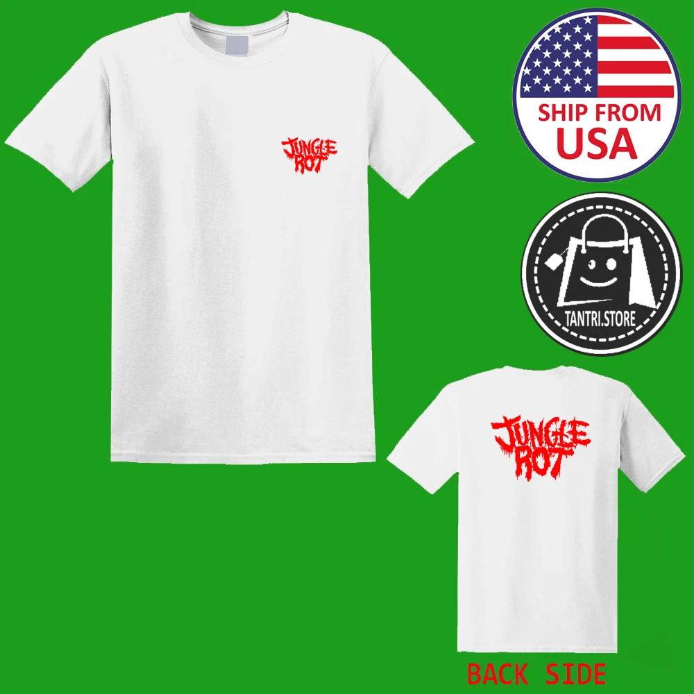 Jungle Rot Men s White Size S to 5XL 4XL