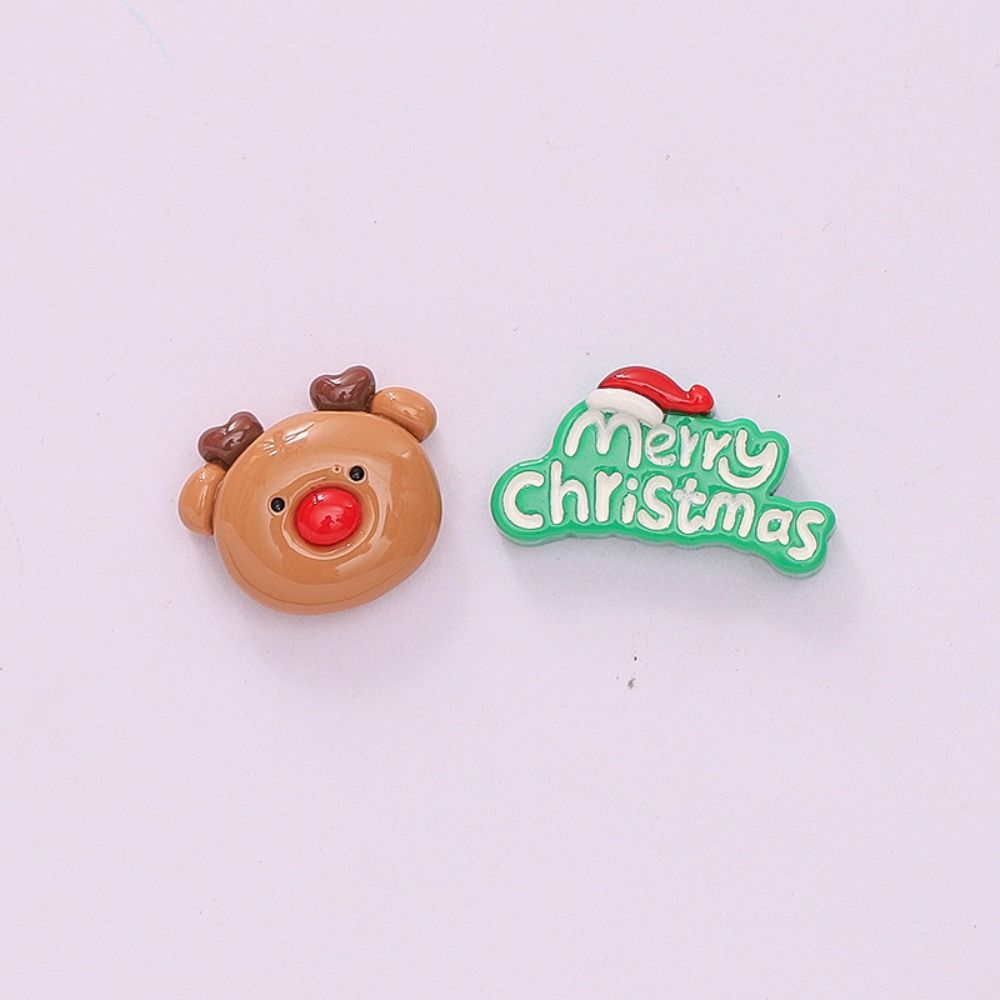 10PCS Resin Santa Resin Cabochons Scrapbooking  Christmas  Collection