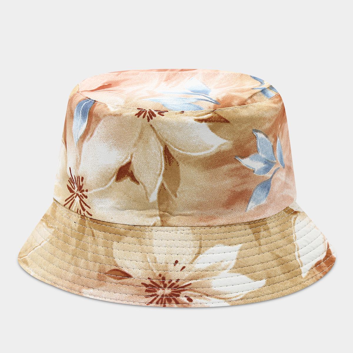

Women s Flower Pattern Bucket Hat Wide Brim Sunshade Foldable UV Protection Spring Summer Outdoor Fashion Accessory 56-58CM
