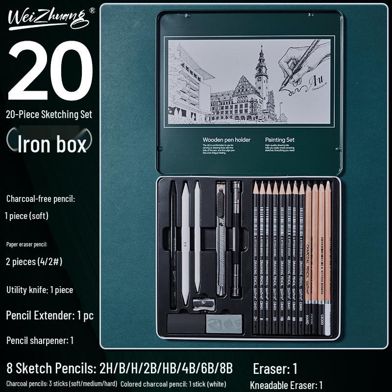 Art Sketching Blending Stumps Set: 9-Piece Kit for Drawing, Blending & Smudging