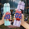 1PC Class Of 2026 Grad Badge Art 750ml Color Plastic Sports Water Bottle Leakproof Flip Straw Lid Suitable for Sports Office Home Use