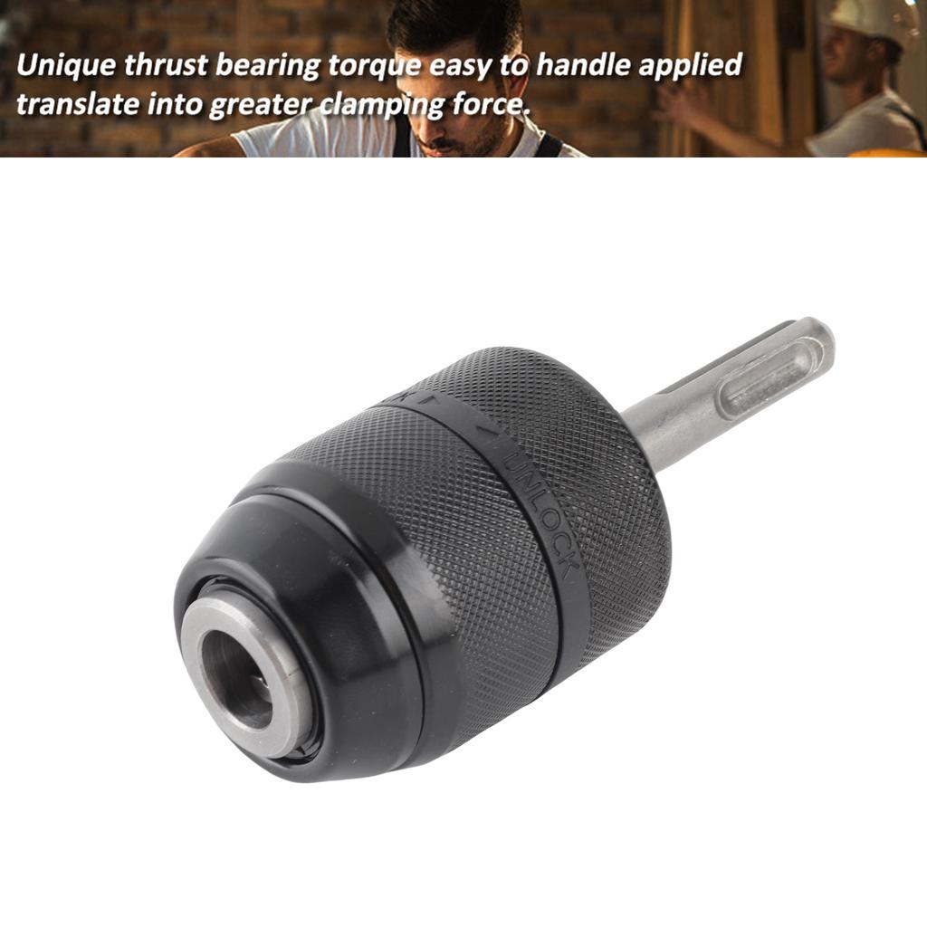 2-13mm Capacity Metal Keyless Lathe Drill Chuck Converter with SDS Adapter Accessories Keyless SDS Chuck