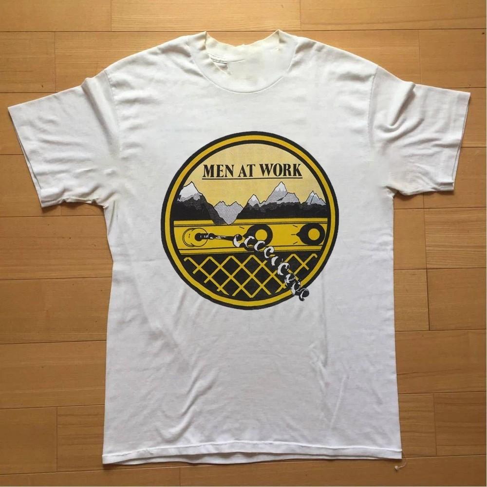 

Men At Work Band Tour Cotton Men Women All size S-234XL T-Shirt TU104 Unisex T-Shirt XL