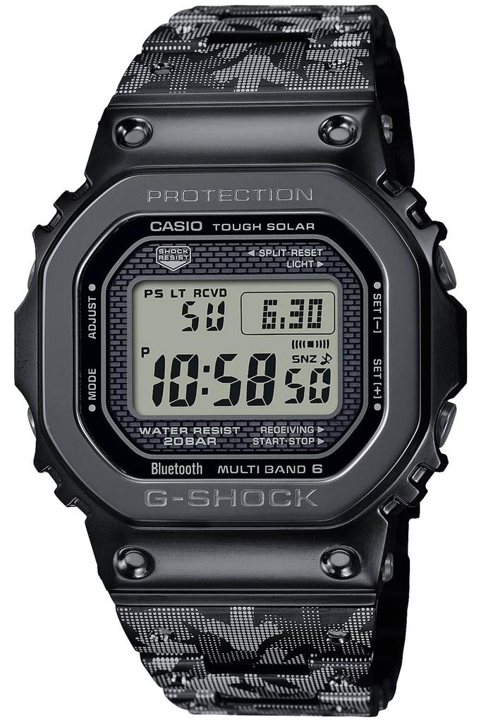 Casio Full 40th Anniversary X ERIC HAZE Collaboration Black G-Shock GMW-B5000EH-1JR Men's Watch, Bluetooth, Metal, Radio-Controlled, Solar-Powered,