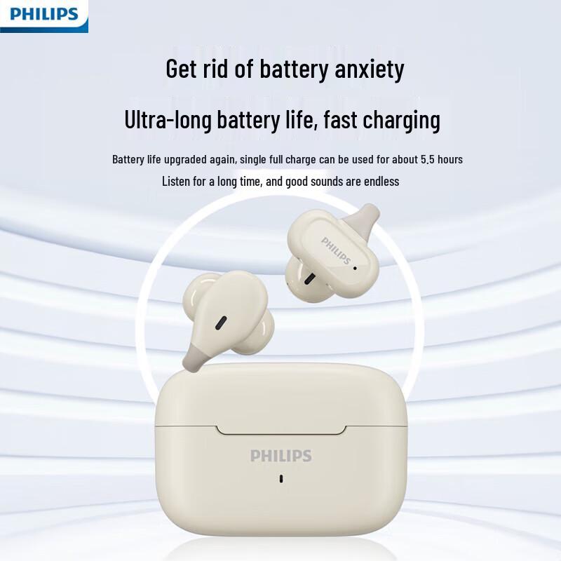 Philips TAT2469 Open-Ear Clip Bluetooth Sports Headphones