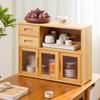 Modern Desktop Tea Cup Display and Storage Cabinet