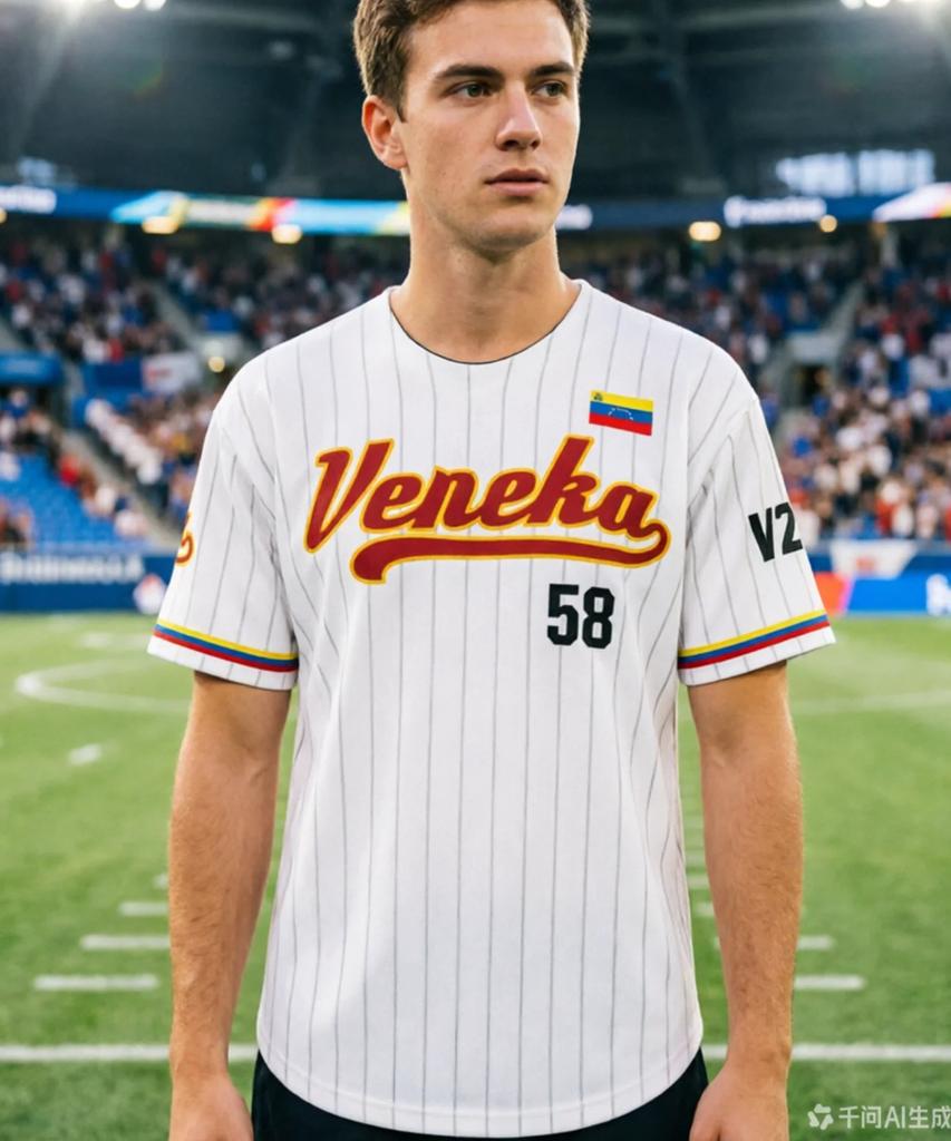 Veneka 58 Baseball Venezuela Libre, Abbinamento Famiglia, Maglia da Baseball Venezuela, Maglietta Venezuela, Maglietta Baseball, Top Traspirante Comodo Morbido
