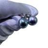 8-9mm High-End Salzwasser Akoya Perle Sterlingsilber Ohrstecker