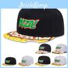 Pizza Embroidered Cotton Baseball Hat With Short Brim For Street Dance Fashion