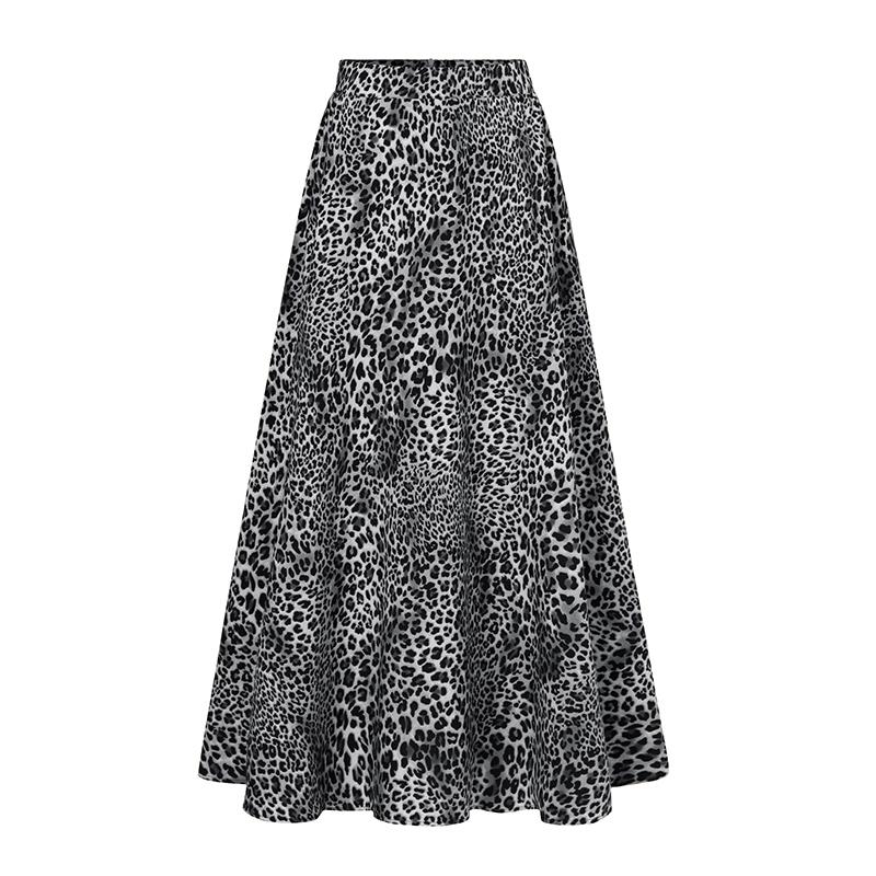aline leopard maxi skirt