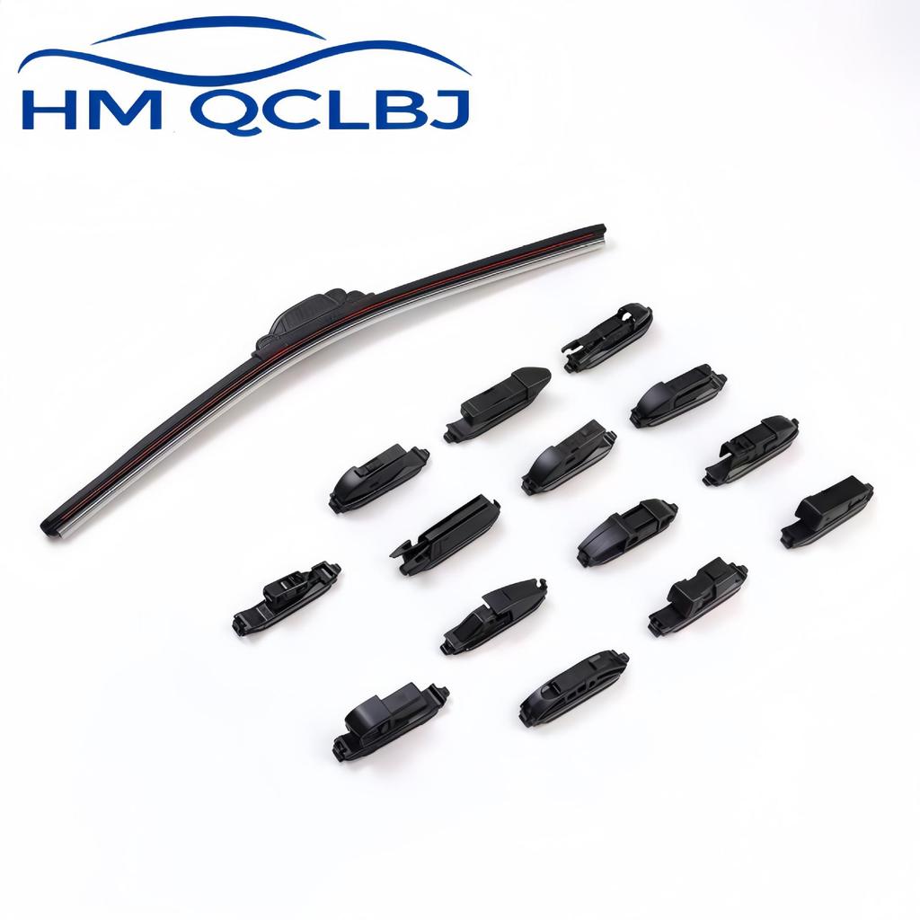 Double-Blade Multi-functional Wiper with Connectors – Fits 99% of Car Models, U-type, A-type, J-hook