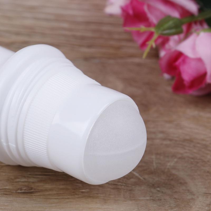 5Pcs 30Ml Plastic Roll On Bottle White Deodorant Container Essential Oil Perfume