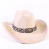 Popular European and American Classic Suede Western Cowboy Hat Men's and Women's Big Brim Embroidered Outdoor Sun Hat