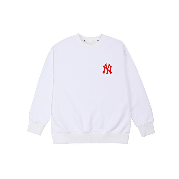 New MLB Heart Love Sweatshirts Unisex White 31MTL2111-50W