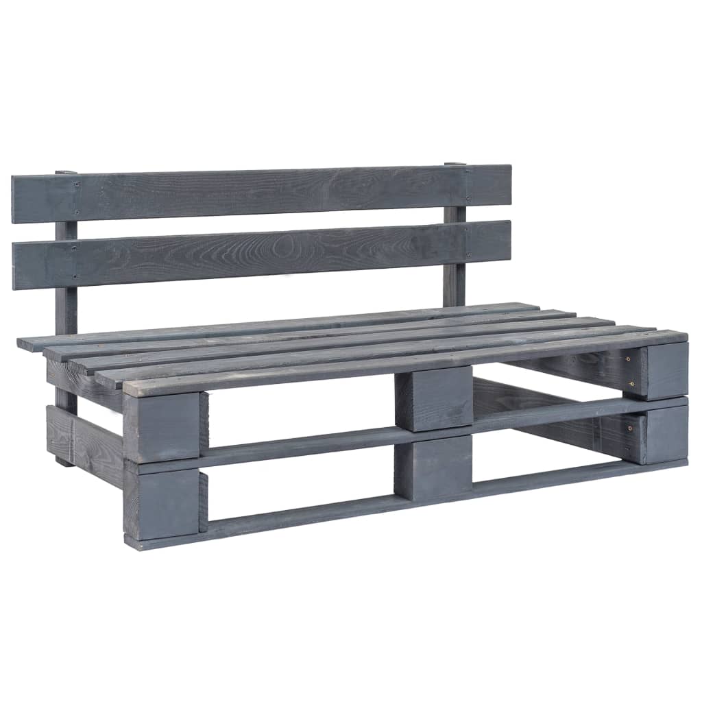 Vidaxl Garden Sofa Middle Section From Pallets, Impregnated Pine Wood