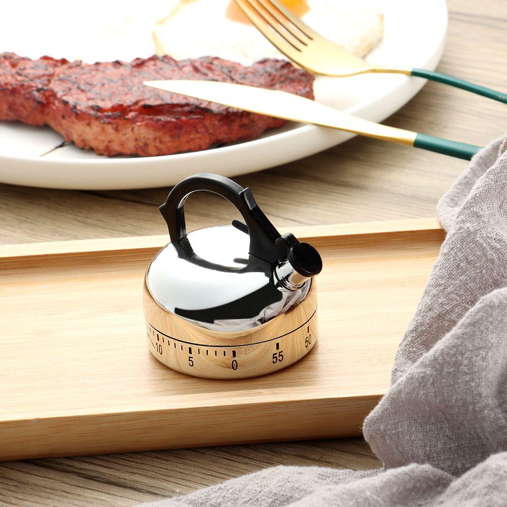 Mechanical Teapot Shaped Baking Assistant Kitchen Timer Kitchen Tool Counting Tools Timer Clock