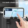 Portable Car Back Seat Holder Hanging Storage Phone Stand Universal Lazy Rear Seat Phone Headrest Stand Car Back Seat Hook Stand