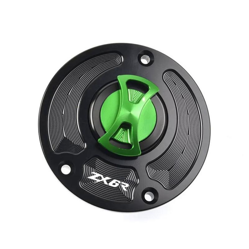Keyless Motorcycle Fuel Gas Tank Cap Cover For Kawasaki Ninja ZX-6R 636 ZX636R 2007-2018 2012 2013 2014 2015 2016 ZX6R ZX 6R