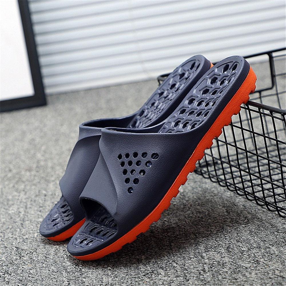 Men Women Quick Drying Non Slip Slippers with Drain Holes Open Toe House Bathroom Slides for Bedroom Pool Gym Beach
