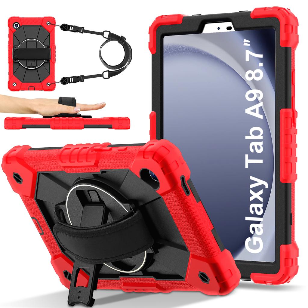 360 - Degree All - Round Protection! Multifunctional Tablet Case for Samsung Galaxy Tab A9. SM-X110/SM-X115 8.7