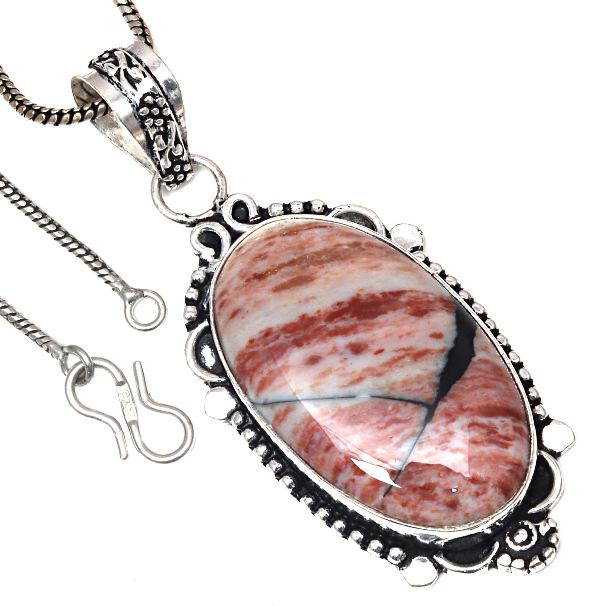 

Подвеска HunnyDendritic Gemstone Valentine Day Серебряная бижутерия 2.25