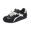 Internet celebrity explosion 2025 new casual versatile moral training shoes women's summer flat bottom light sports board shoes black white shoes
