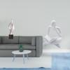 Abstract Art Thinker Statue Decorative Resin Figurine for House Office Coffee Table Living Room