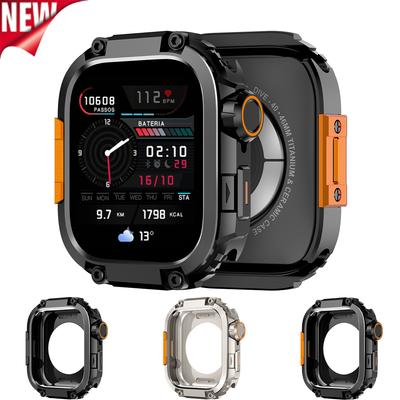 Kovové+PC pouzdro Pro Iwatch Series 11/10 46mm Snadno instalovatelný kryt Nárazník Pro Apple Watch 46mm Chytré hodinky Ochranný rám proti pádu