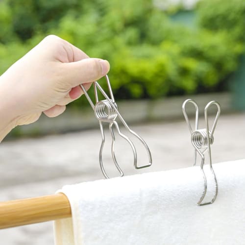 Frcolor Laundry Clips, Clothespins, Hangers, Clothes Drying Racks, Windproof, Stainless Steel, Multipurpose, Spring Bent Clamps, Clothes Drying Racks,