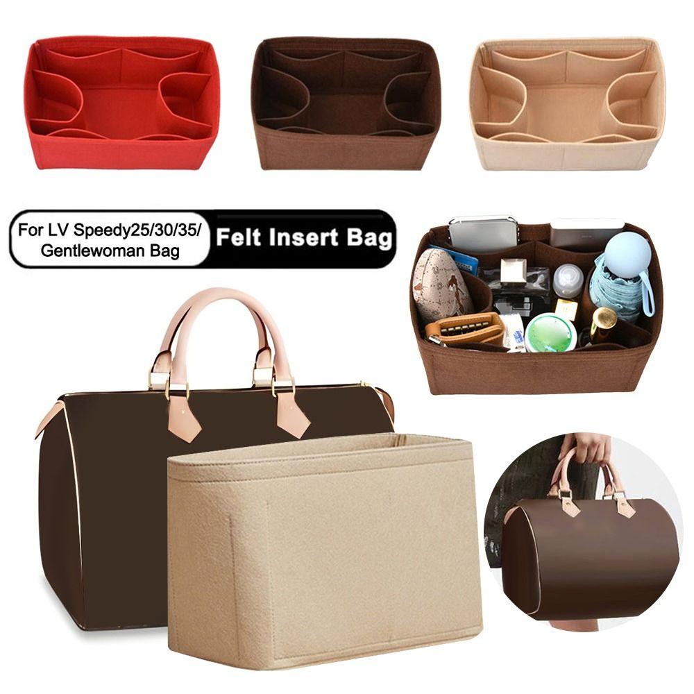 Filz Einlage Tasche Große Kapazität Mehrere Taschen Aufbewahrungstasche Innentasche für LV Speedy25/30/35/Gentlewoman