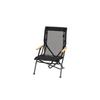 Snow Peak Mesh Low Chair 30 Compact Comfortable Camping Outdoor Rich Black Mountaineering Disaster Preparedness LV-110M-RB
