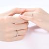 1Pair Couple Ring  Diamond Wedding Engagement Jewelry Adjustable Rings